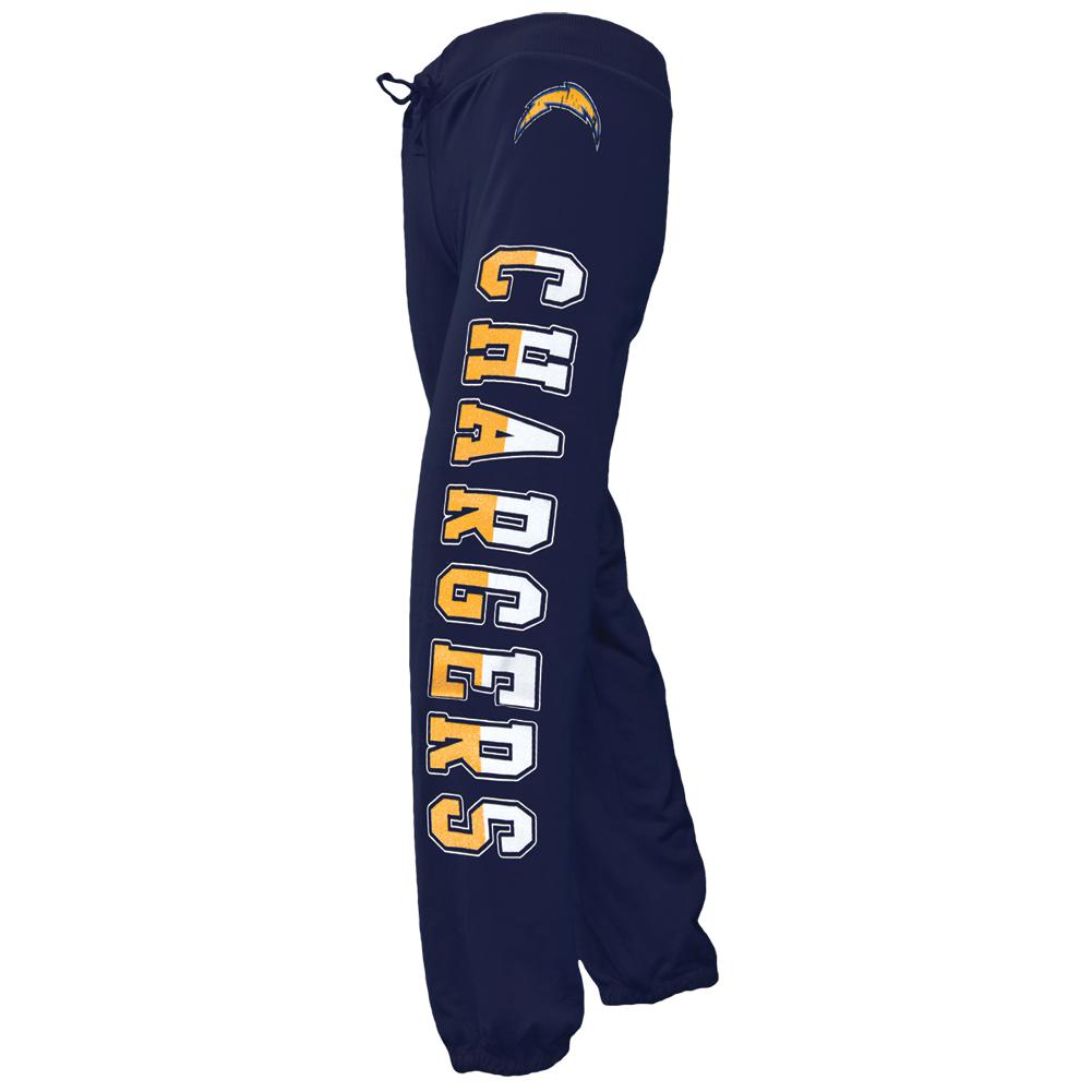 San Diego Chargers - Glitterl Logo Girls Youth NFL Sweatpants Youth Sweatpants San Diego Chargers 10-Aug Blue