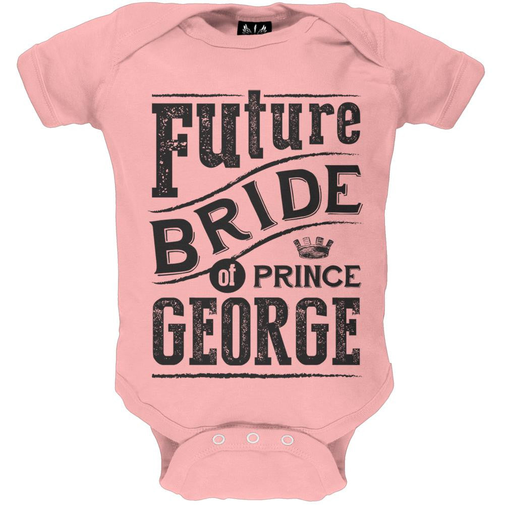 Prince George - Future Bride Pink Baby One Piece Baby One Piece Prince George of Cambridge   