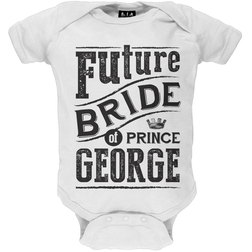 Prince George - Future Bride Pink Baby One Piece Baby One Piece Prince George of Cambridge   