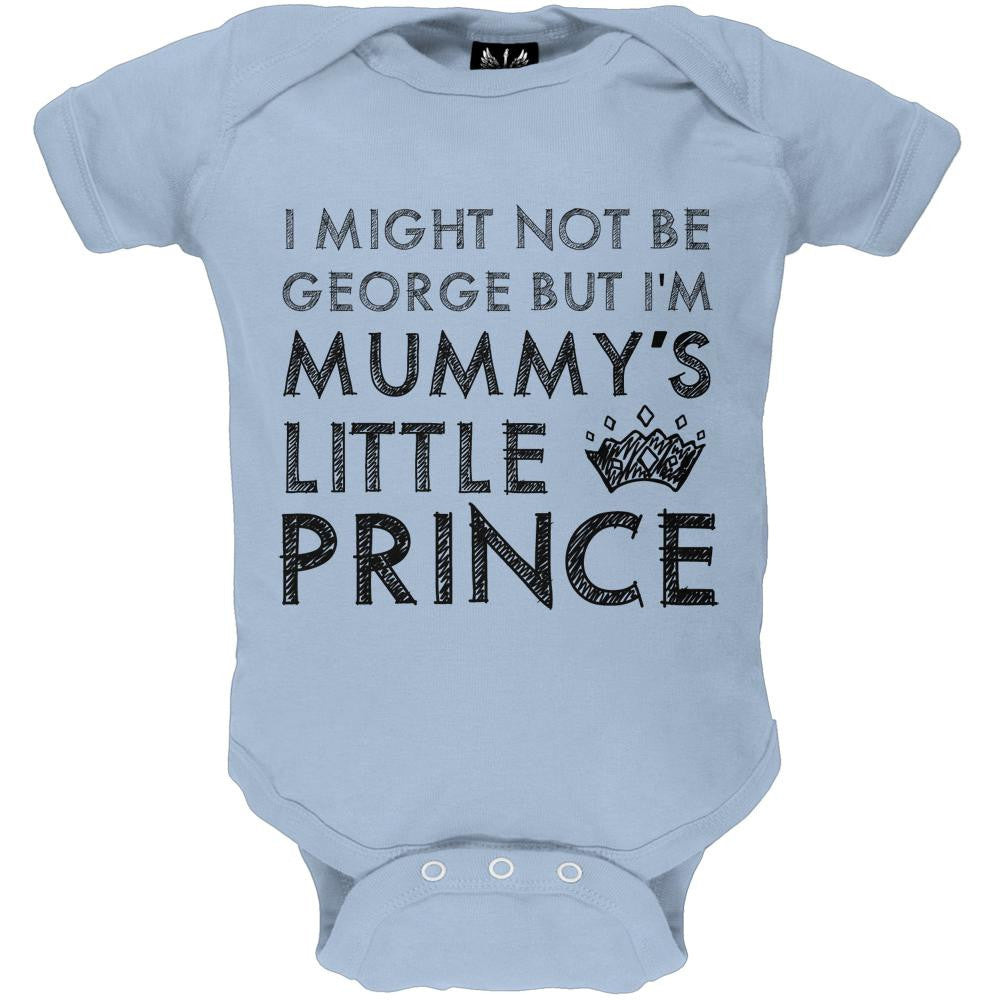 Prince George - Mummy's Little Prince Blue Baby One Piece Baby One Piece Prince George of Cambridge   