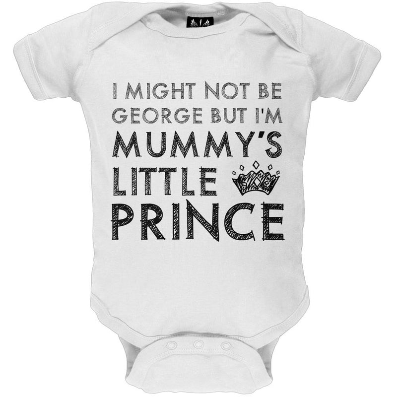 Prince George - Mummy's Little Prince Blue Baby One Piece Baby One Piece Prince George of Cambridge   