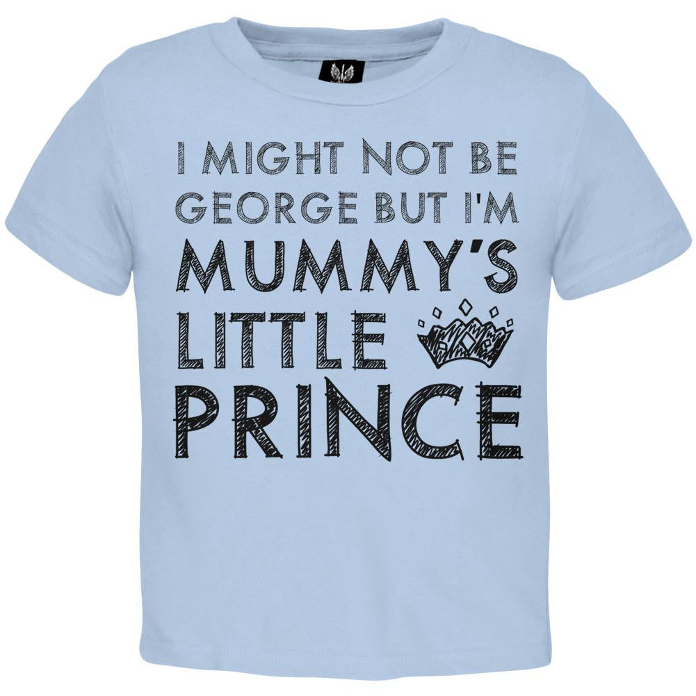 Prince George - Mummy's Little Prince Light Blue Toddler T-Shirt Toddler T-Shirts Prince George of Cambridge   