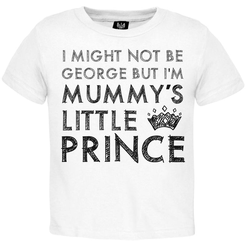 Prince George - Mummy's Little Prince Light Blue Toddler T-Shirt Toddler T-Shirts Prince George of Cambridge   