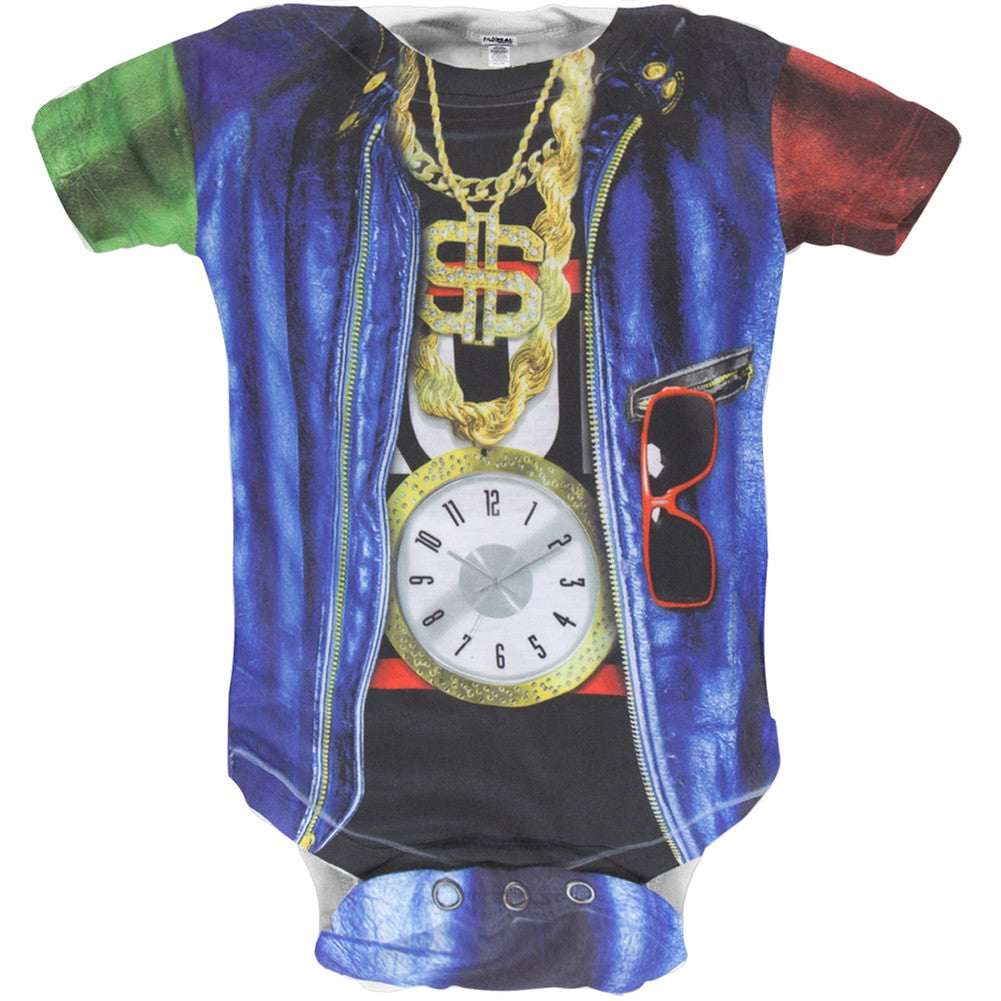 Faux Real - Old School Rapper Costume Baby One Piece Baby One Piece Faux Real 12 Multi