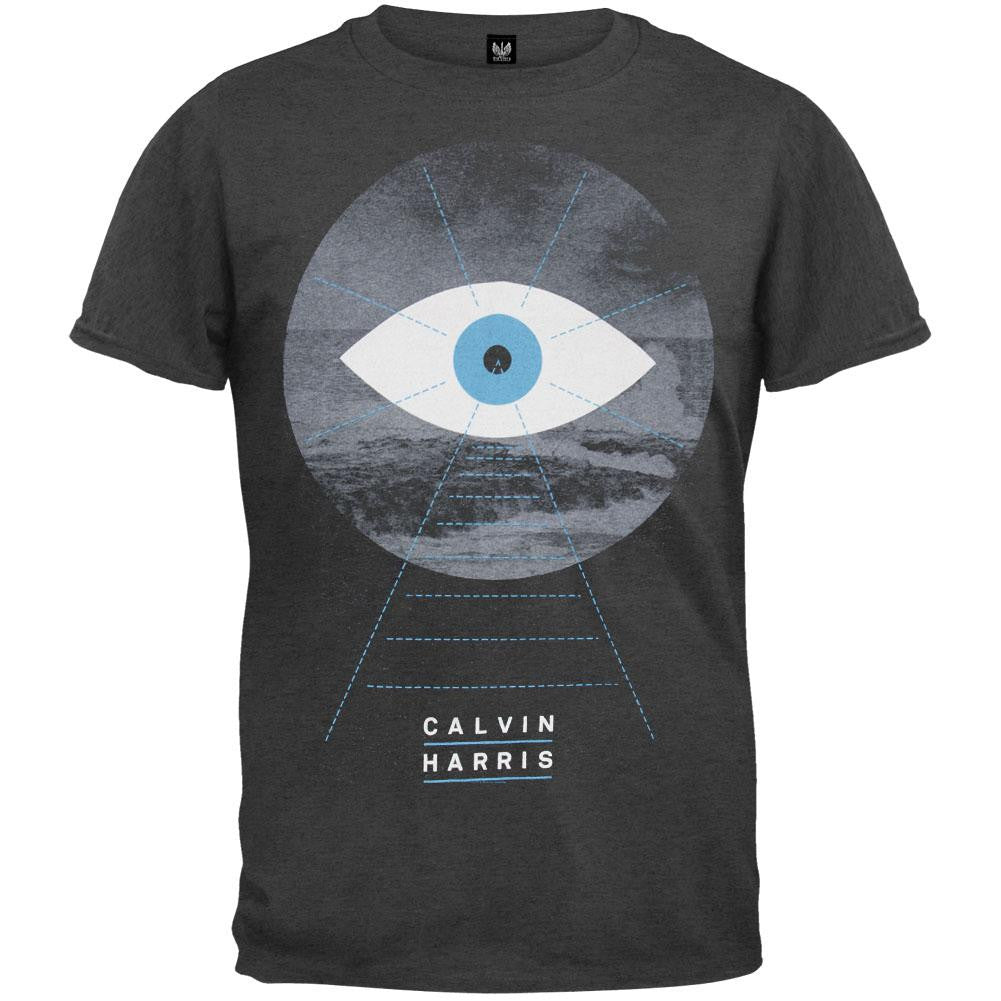 Calvin Harris - Eyes Soft T-Shirt Men's T-Shirts Calvin Harris 2XL Grey 