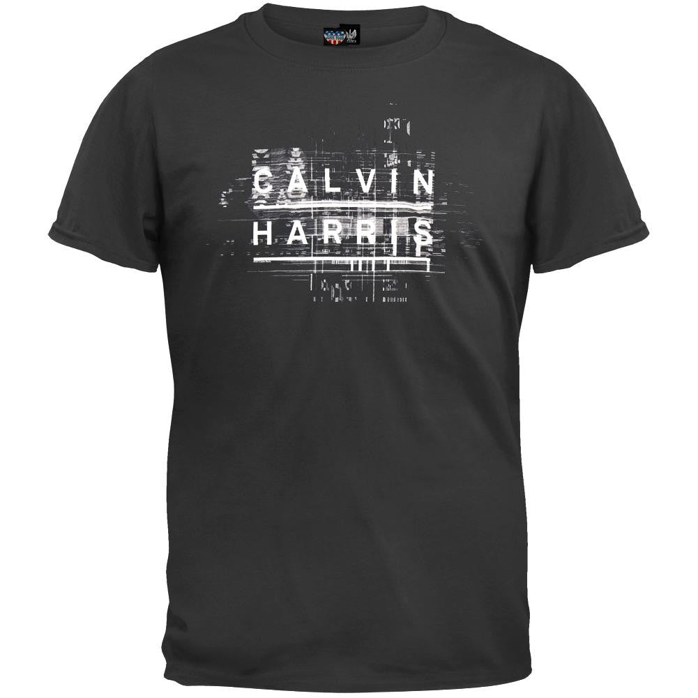 Calvin Harris - Name Logo Soft T-Shirt Men's T-Shirts Calvin Harris SM Black 