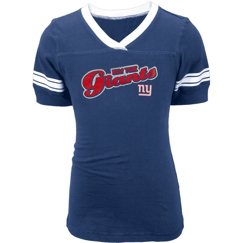 New York Giants - Swoop Logo Girls Juvy T-Shirt Juvenile T-Shirts New York Giants J6/7 Blue 