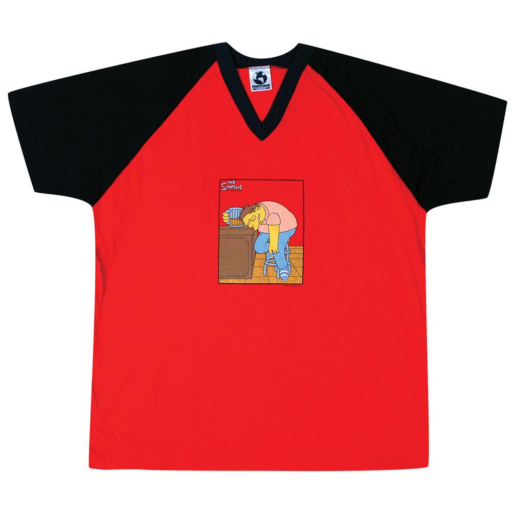 Simpsons - Barney Soccer Jersey Men's Soccer Jerseys Old Glory   