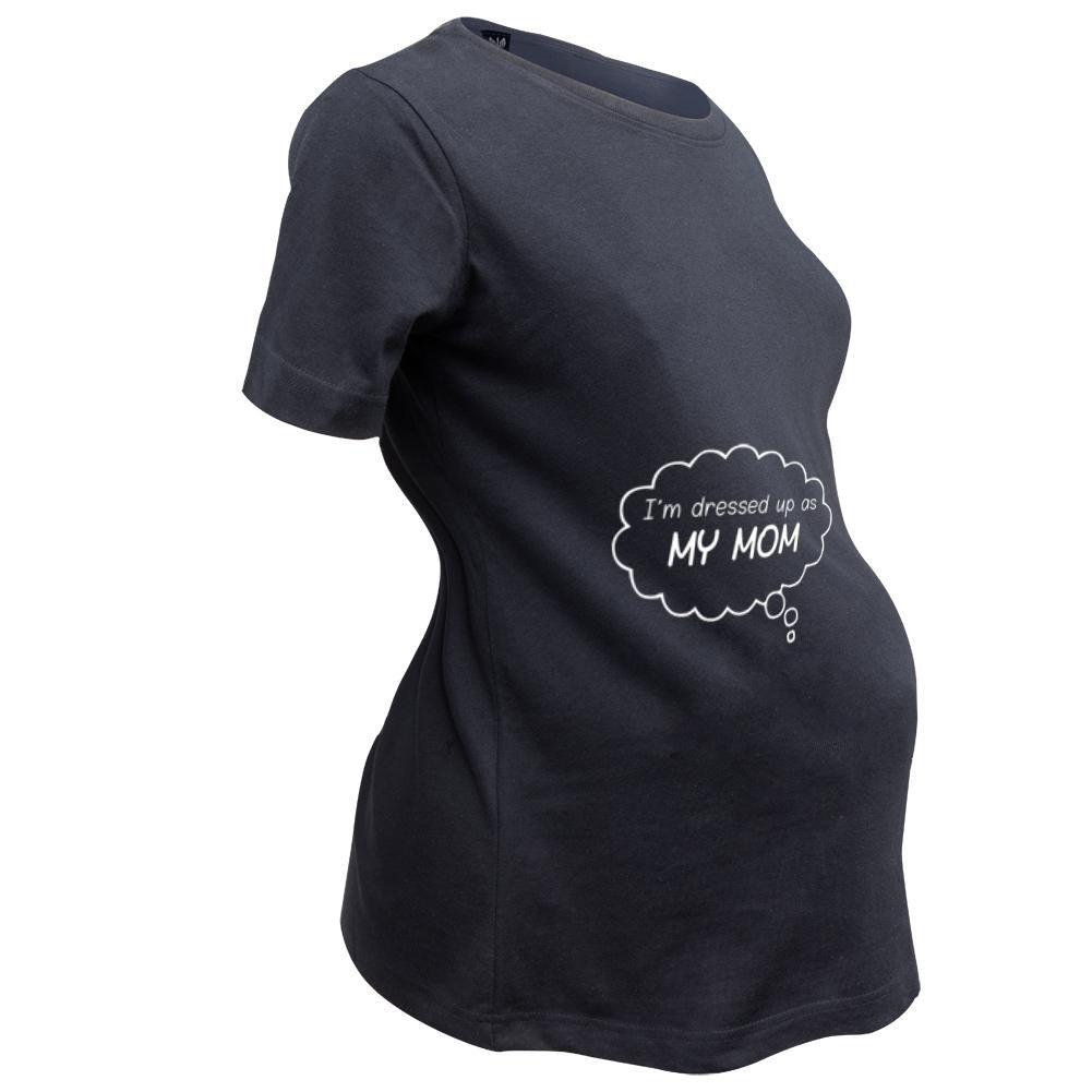 Halloween Dressed Up As Mommy Women's Maternity Costume T-Shirt Maternity T-Shirts Old Glory   