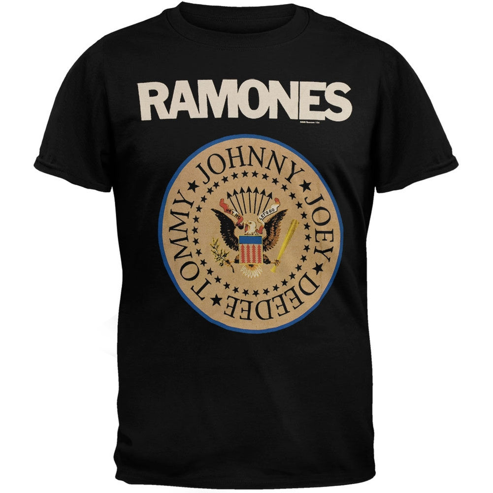 Ramones - Seal Logo T-Shirt Men's T-Shirts Ramones   