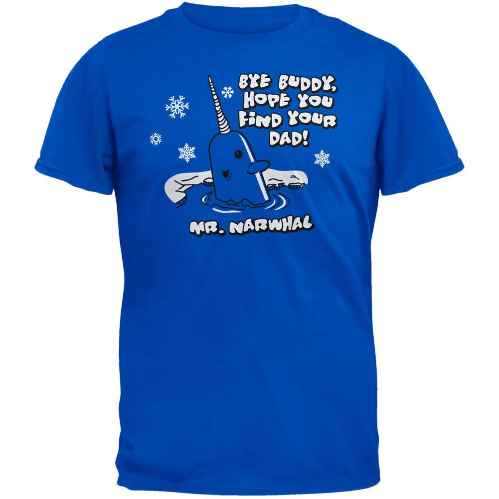 Elf - Thanks Mr. Narwhal T-Shirt Men's T-Shirts Elf 2XL Blue 