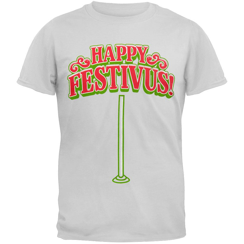 Seinfeld - Happy Festivus T-Shirt Men's T-Shirts Seinfeld 2XL White 