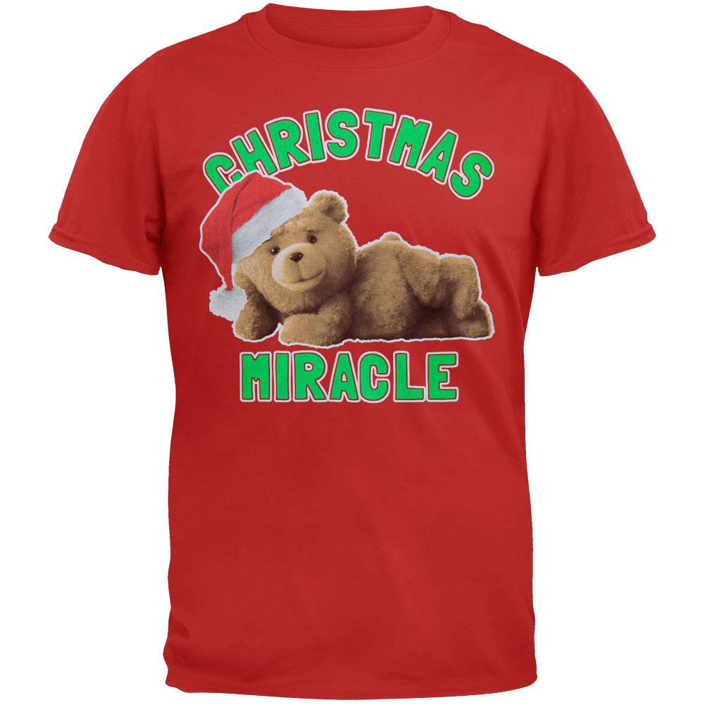 Ted - Christmas Miracle T-Shirt Men's T-Shirts Ted 2XL Red 