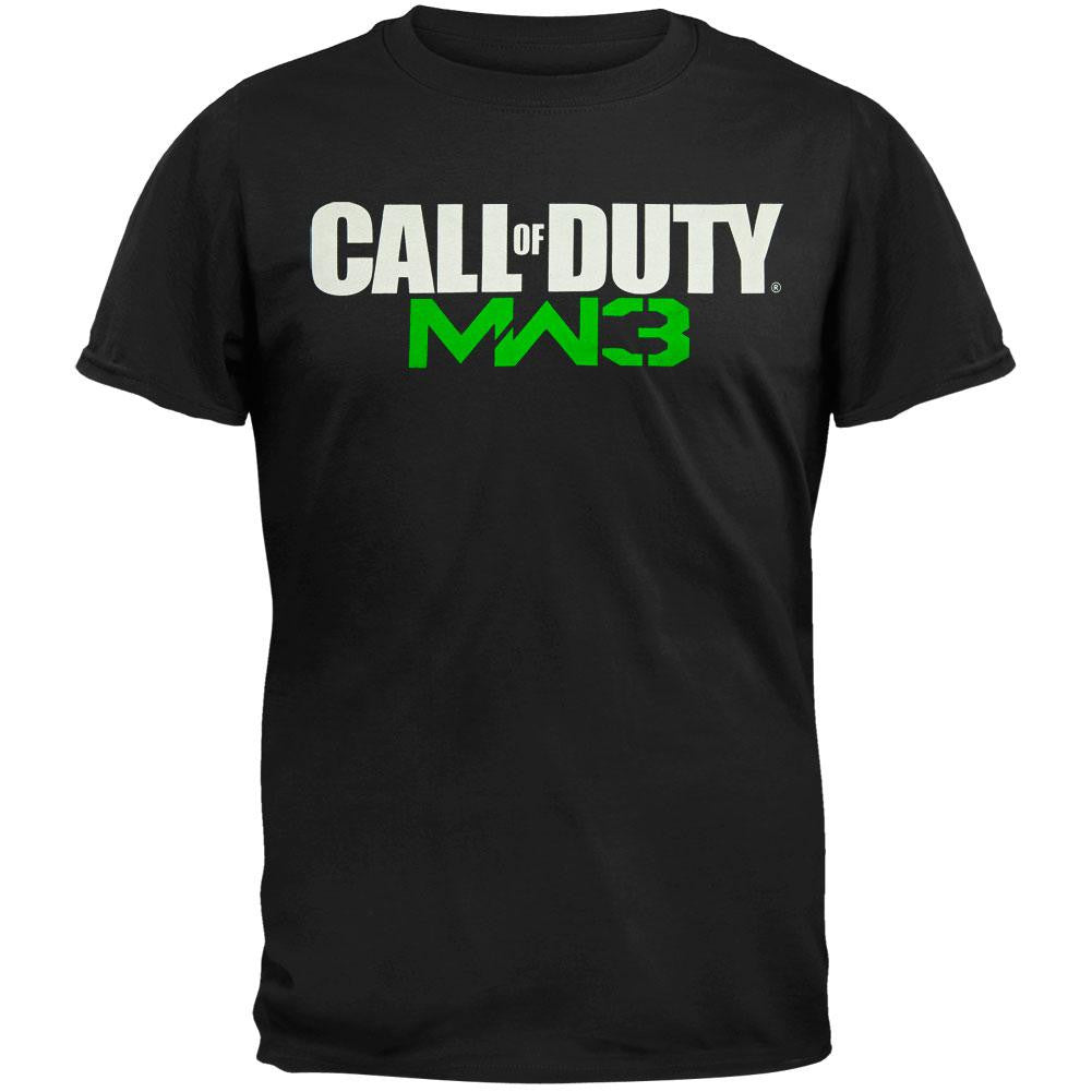 Call of Duty - MW3 Logo Black T-Shirt Men's T-Shirts Call of Duty 2XL Black 
