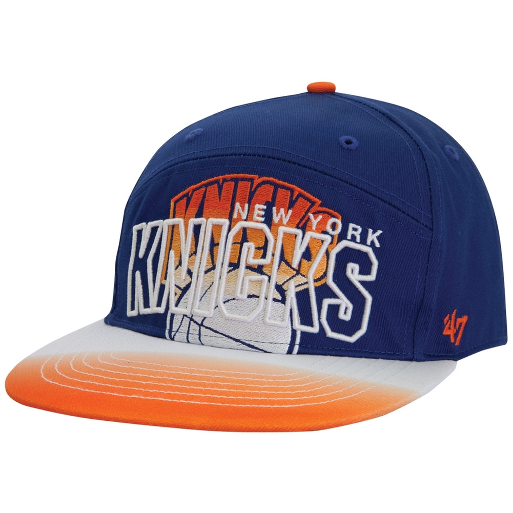 New York Knicks - Logo Glowdown Snapback Cap Adjustable Baseball Caps Old Glory OS Blue 