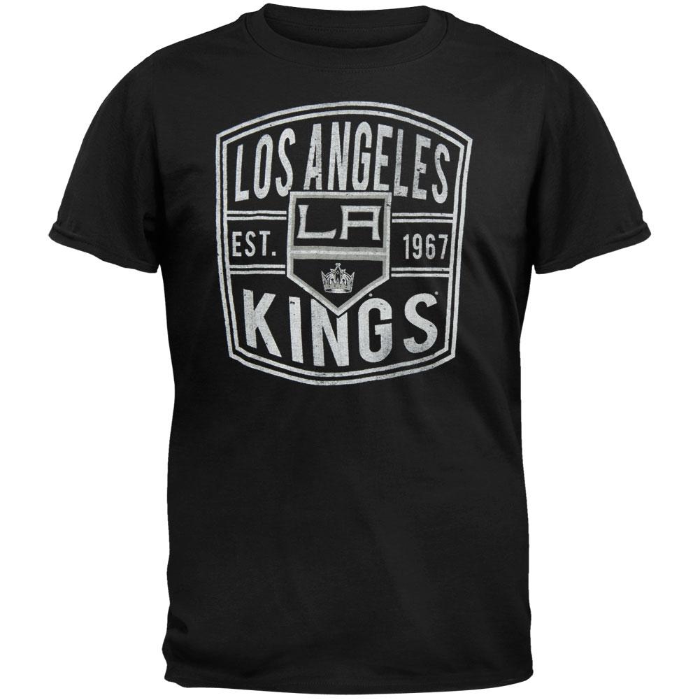 Los Angeles Kings - Flanker Premium T-Shirt Men's T-Shirts Los Angeles Kings LG Black 