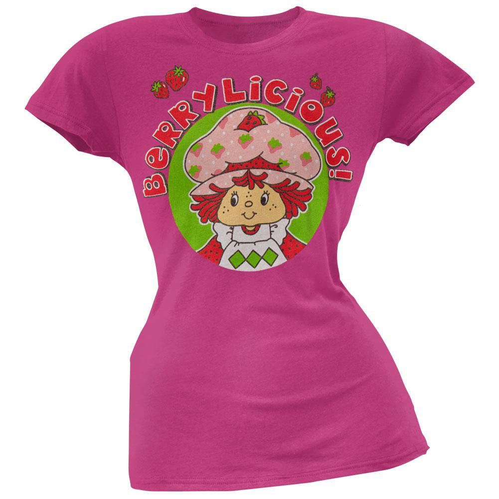 Strawberry Shortcake - Berrylicious Juniors T-Shirt Juniors T-Shirts Strawberry Shortcake LG Pink 