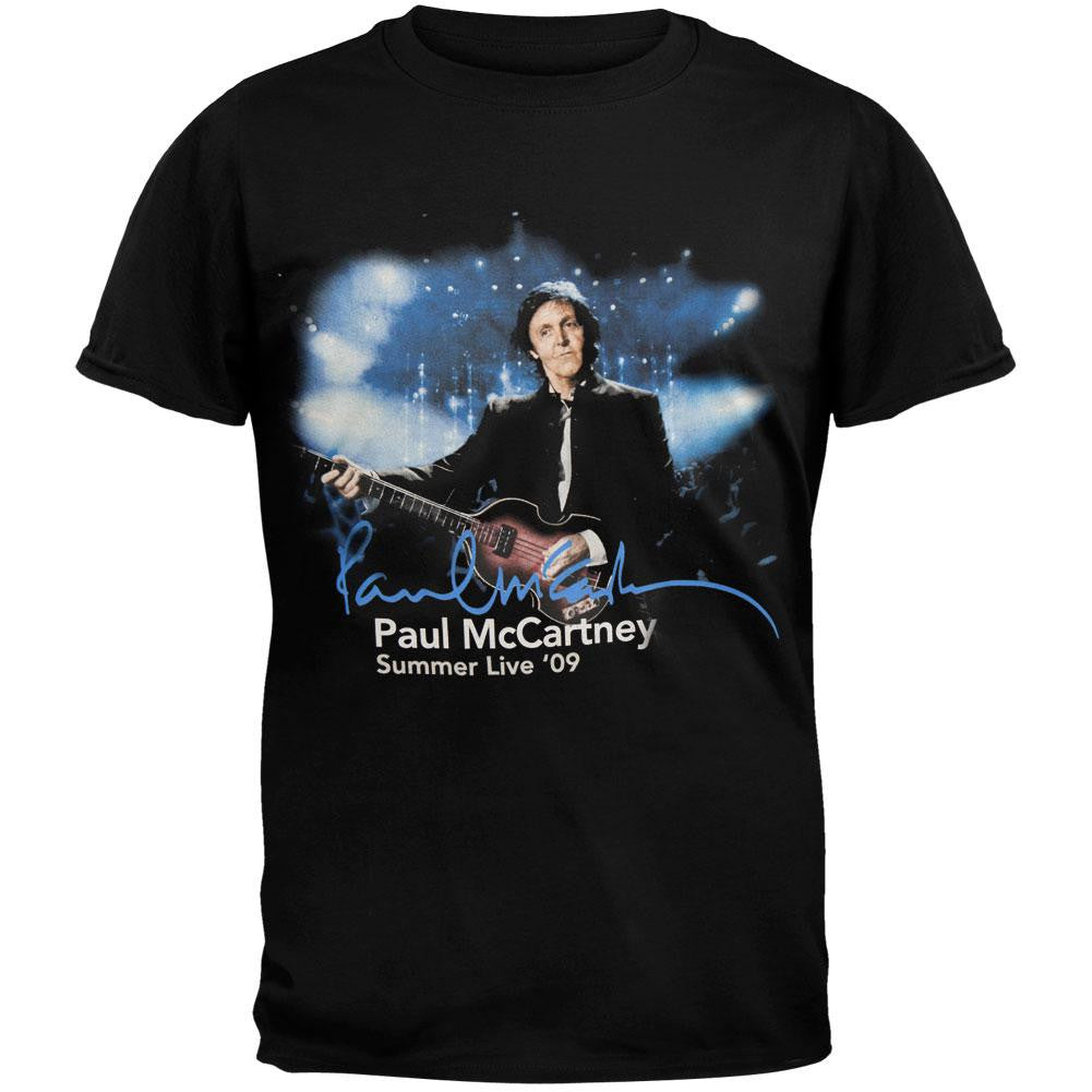 Paul McCartney - Summer Live '09 Stage Lights T-Shirt Men's T-Shirts Paul McCartney 2XL Black 
