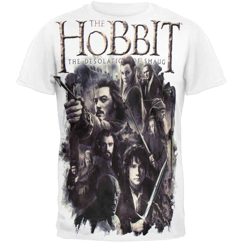 The Hobbit - Hollen Amarth All Over T-Shirt Men's T-Shirts The Hobbit 2XL White 