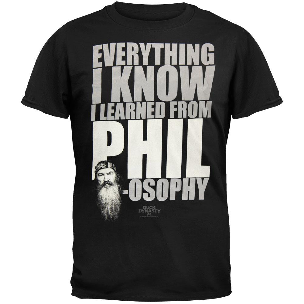 Duck Dynasty - Phil-Osophy T-Shirt Men's T-Shirts Duck Dynasty SM Black 