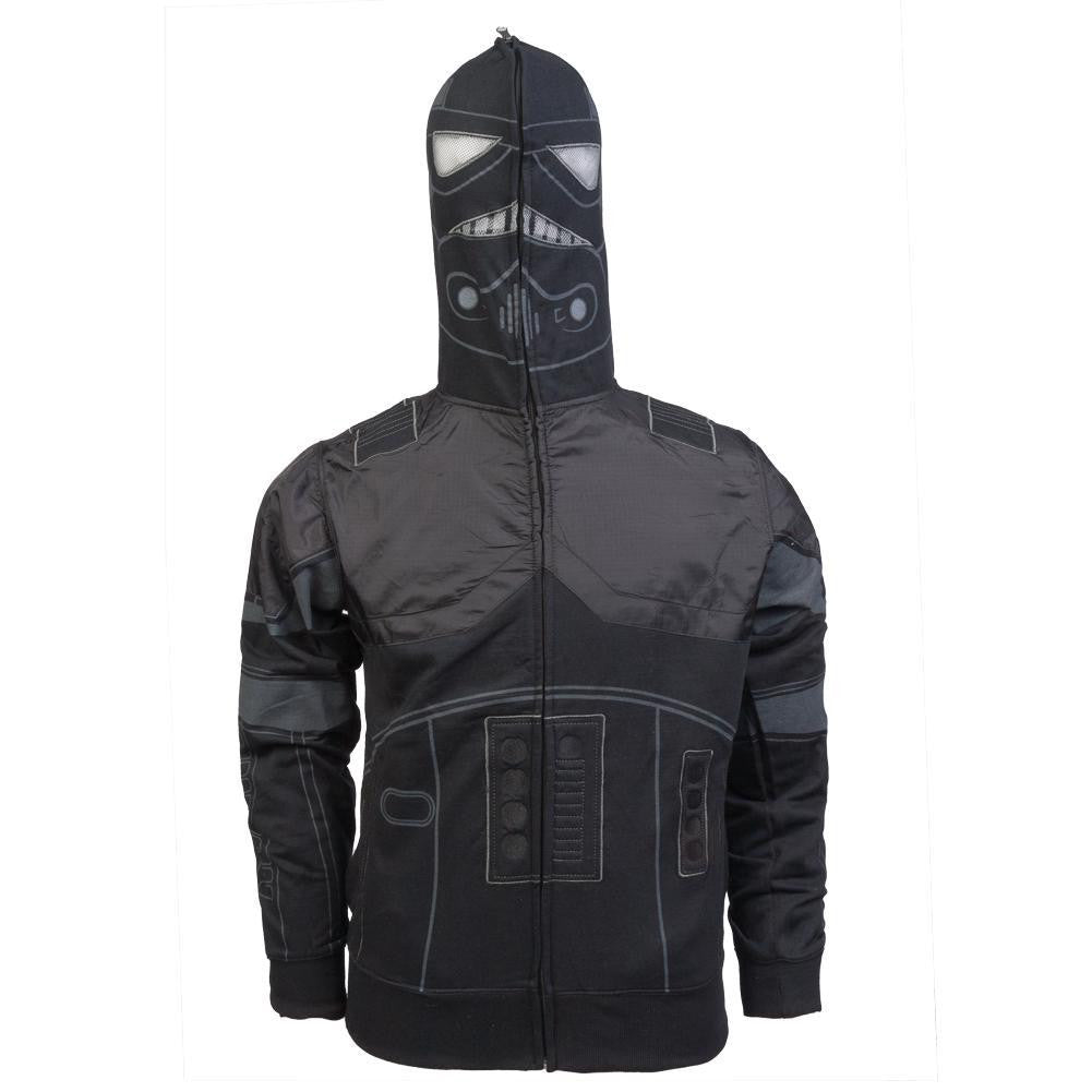 Star Wars - Shadow Trooper Costume Zip Hoodie Men's Hoodies Star Wars SM Black 