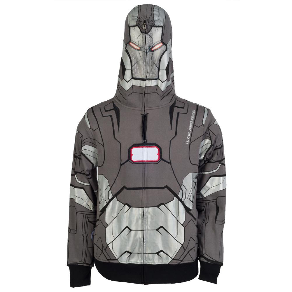 Iron Man - I Am War Machine Costume Zip Hoodie Men's Hoodies Iron Man   