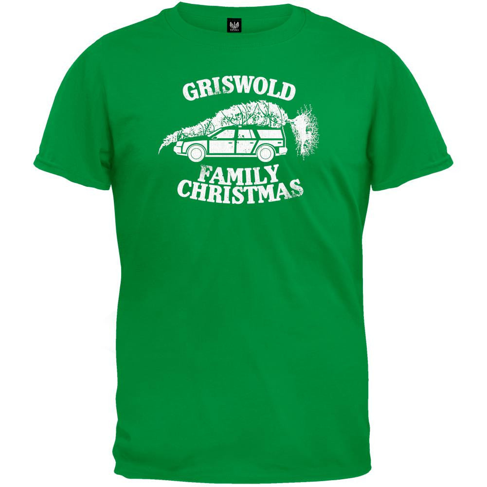 National Lampoons Christmas Vacation - Griswold Family Christmas Irish Green Mens T Shirt Men's T-Shirts National Lampoon SM Green