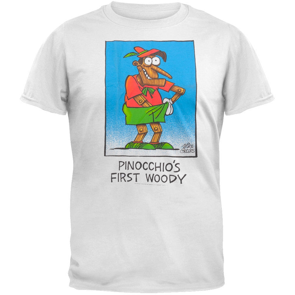 Pinocchios First Woody T-Shirt Men's T-Shirts Old Glory   