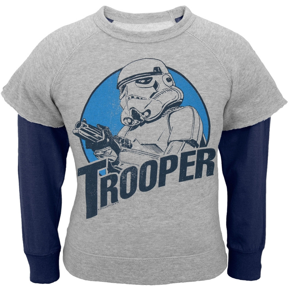 Star Wars - Battle Pride Youth Reversible Crewneck Sweatshirt Youth Sweatshirts Star Wars SM Grey