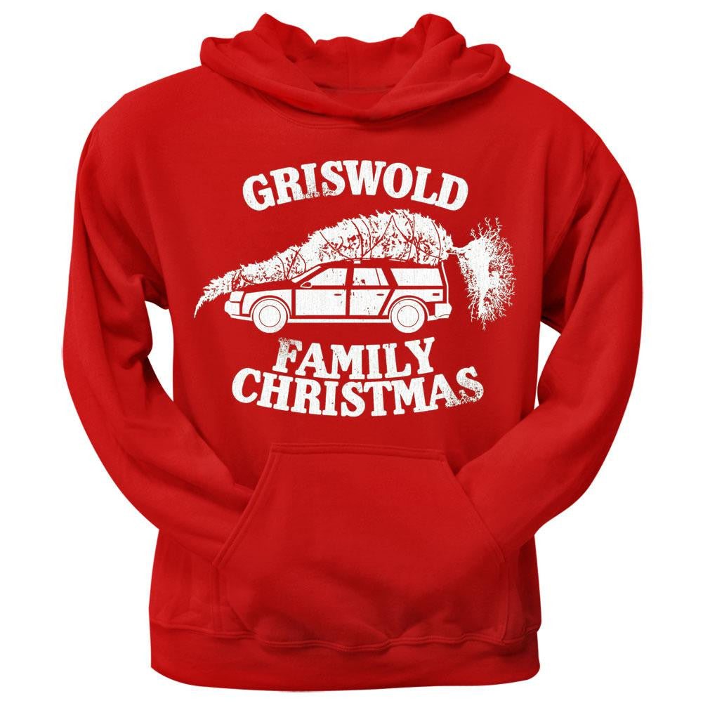 National Lampoons Christmas Vacation - Griswold Family Christmas Red Pullover Hoodie Men's Hoodies National Lampoon SM Red