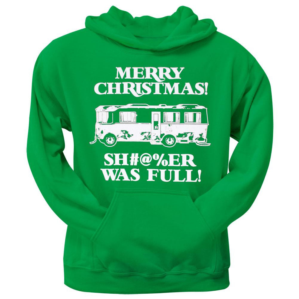 Christmas Vacation - Shitter Was Full Green Pullover Hoodie Men's Hoodies National Lampoon SM Green 