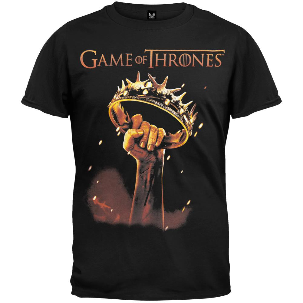 Game of Thrones - Crown Fist T-Shirt Men's T-Shirts Game of Thrones 2XL Black 