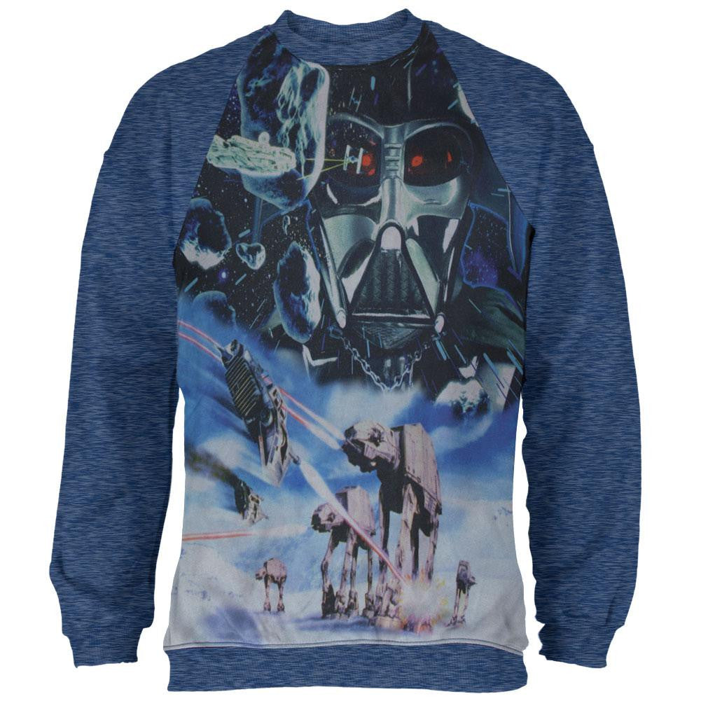 Star Wars - Vintage Hoth Sublimation Crewneck Sweatshirt Men's Sweatshirts Star Wars XL Blue 