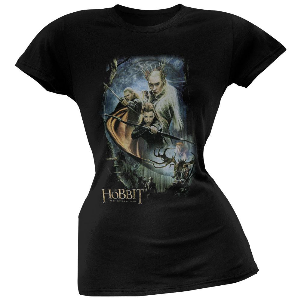 The Hobbit - Thranduil's Realm Juniors T-Shirt Juniors T-Shirts The Hobbit LG Black 