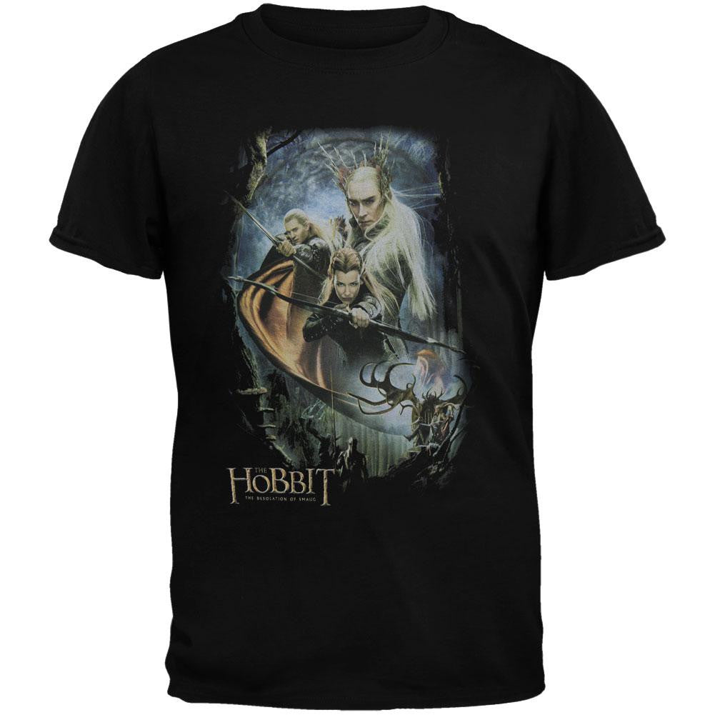 The Hobbit - Thranduil's Realm Youth T-Shirt Youth T-Shirts The Hobbit LG Black 