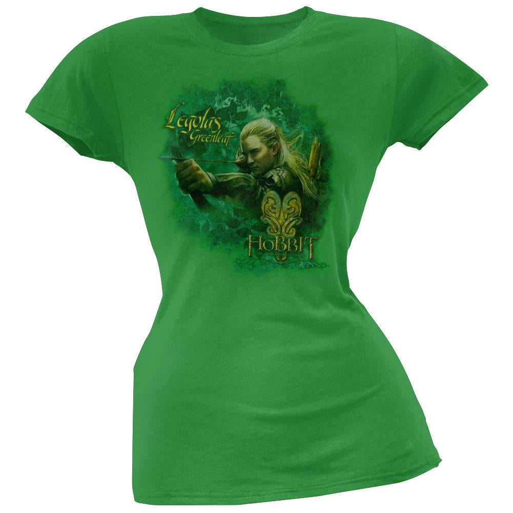 The Hobbit - Legolas Greenleaf Juniors T-Shirt Juniors T-Shirts The Hobbit LG Green 