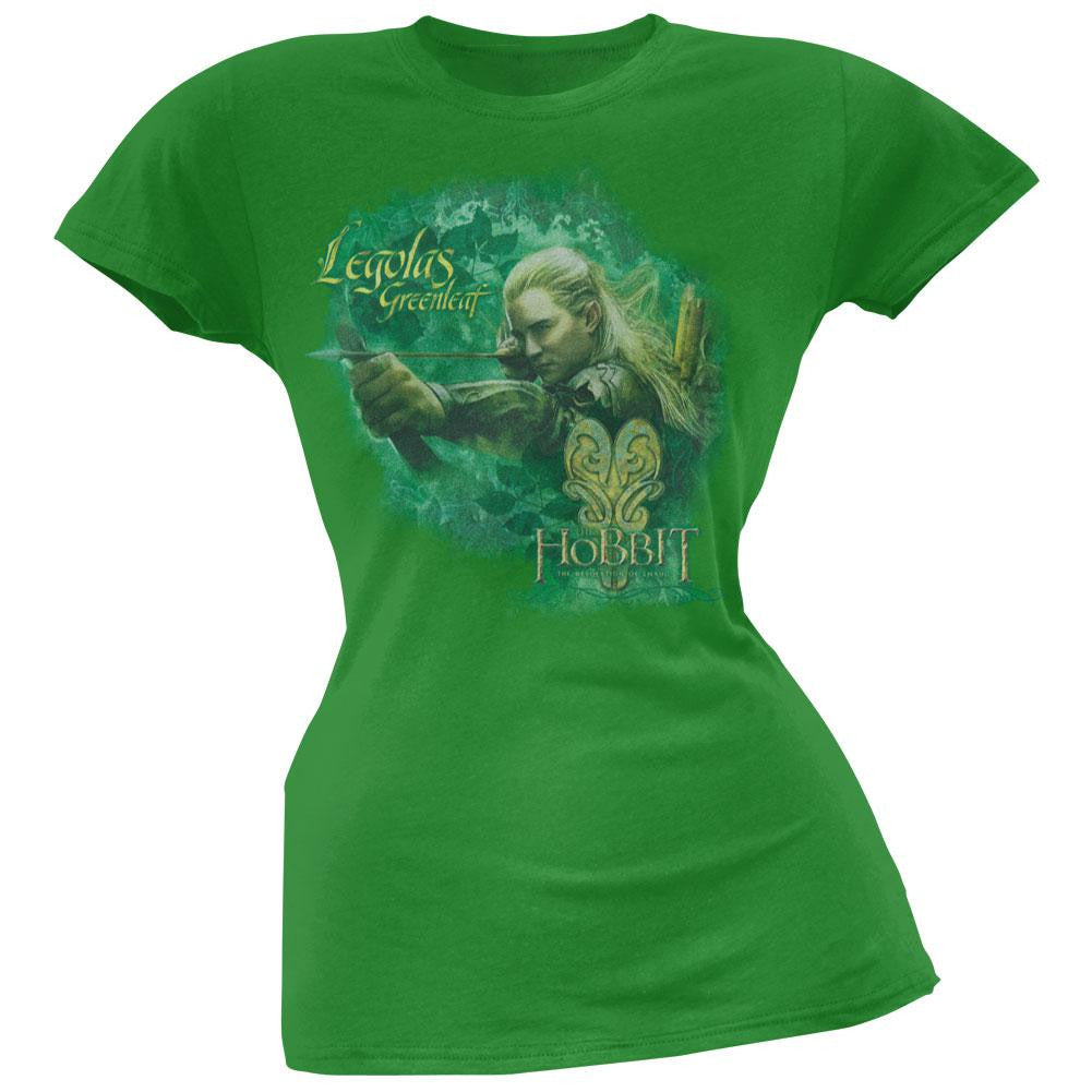 The Hobbit - Greenleaf Juniors T-Shirt Juniors T-Shirts The Hobbit LG Green 