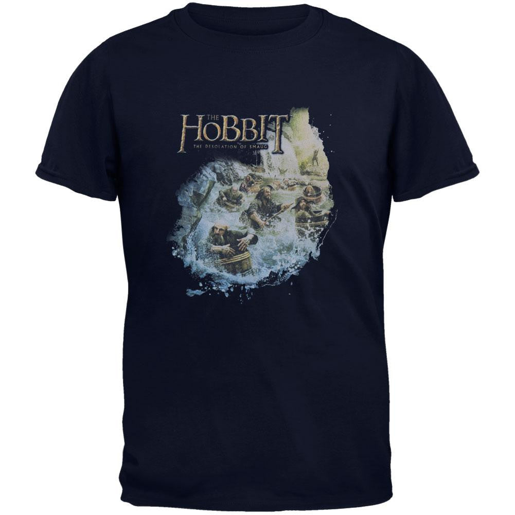 The Hobbit - Barreling Down Youth T-Shirt Youth T-Shirts The Hobbit LG Blue 