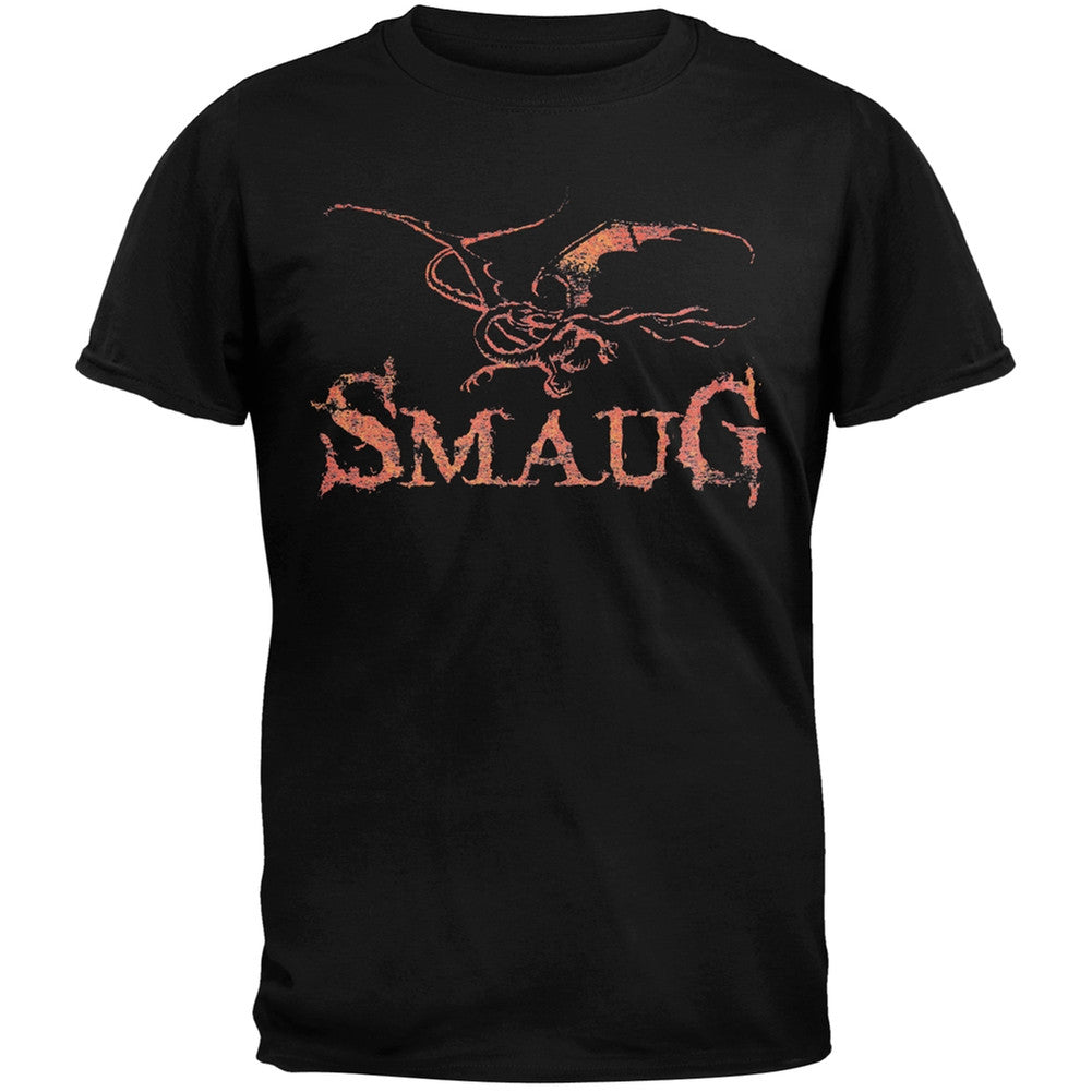 The Hobbit - Smaug Dragon Soft T-Shirt Men's T-Shirts The Hobbit 2XL Black