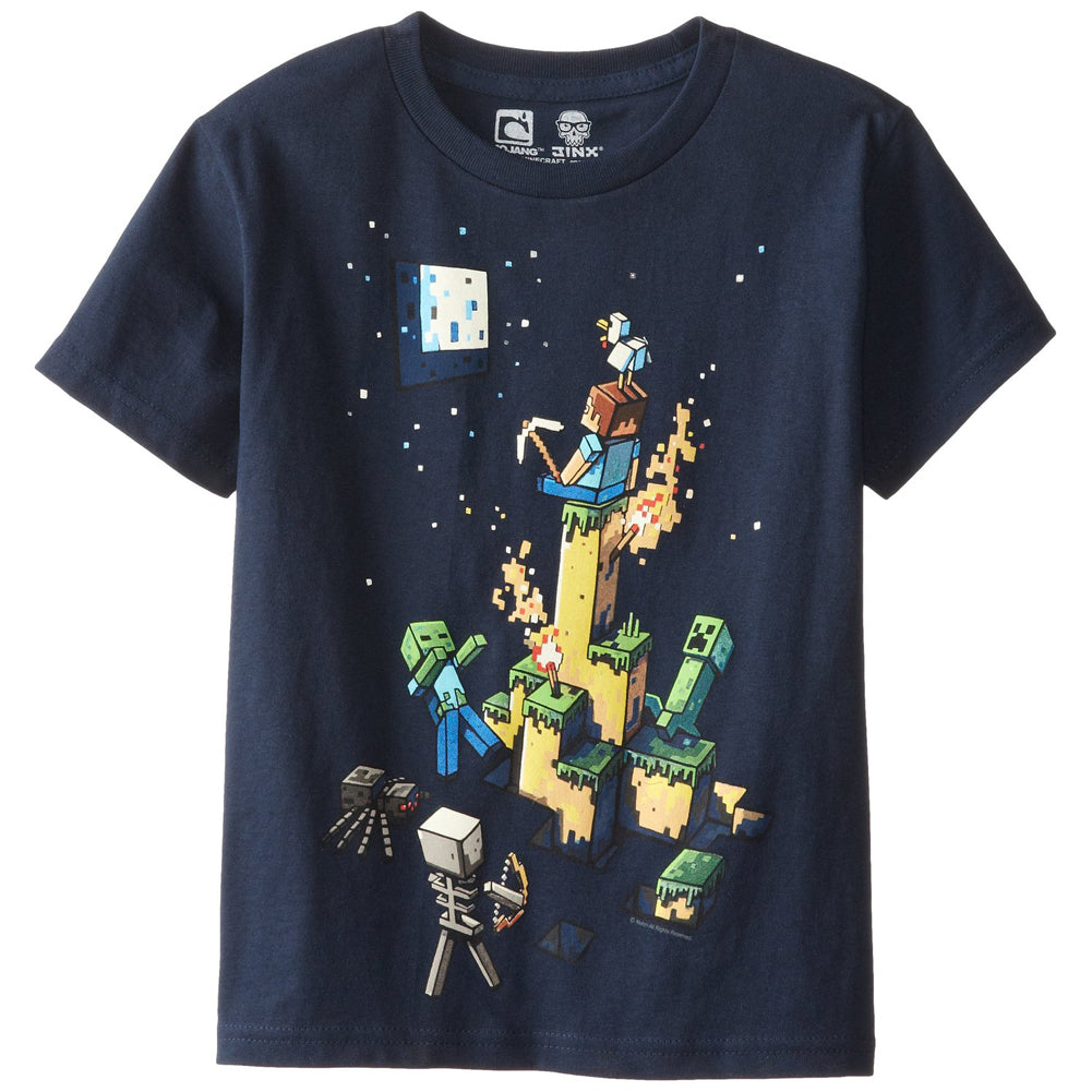 Minecraft - Tight Spot Youth T-Shirt Youth T-Shirts Minecraft YLG Black 