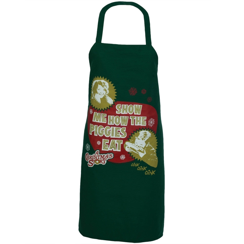 A Christmas Story - Show Me How the Piggie Eats Apron Aprons Old Glory   