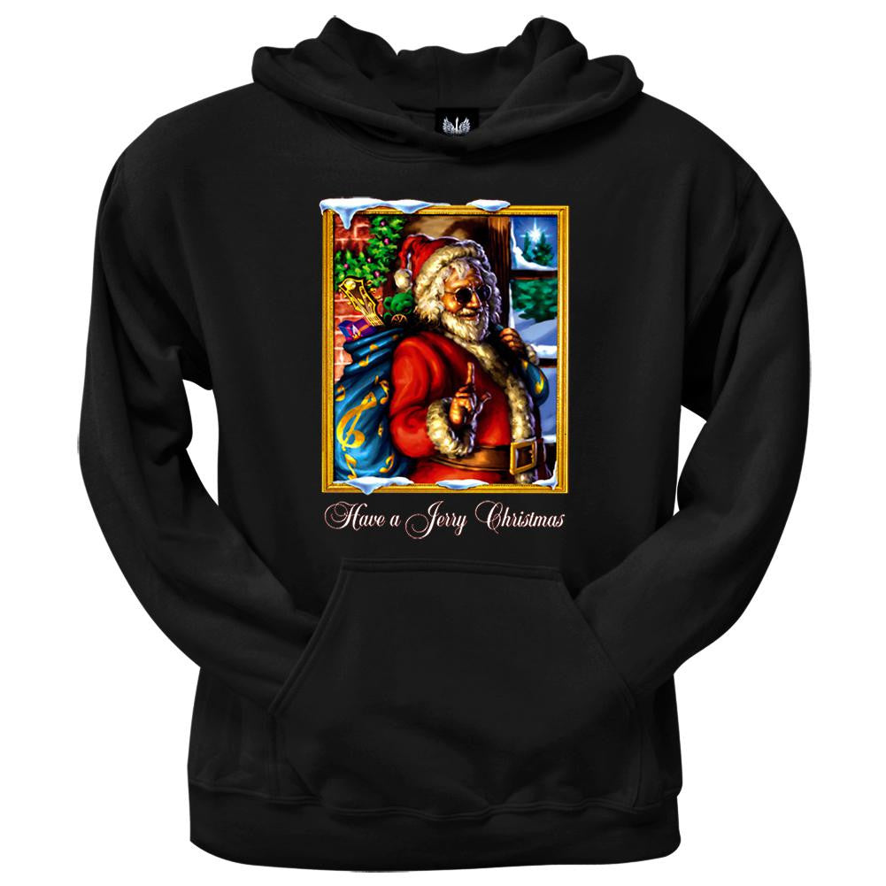 Grateful Jerry Garcia Have a Jerry Christmas Black Pullover Hoodie Men's Hoodies Christmas SM Black