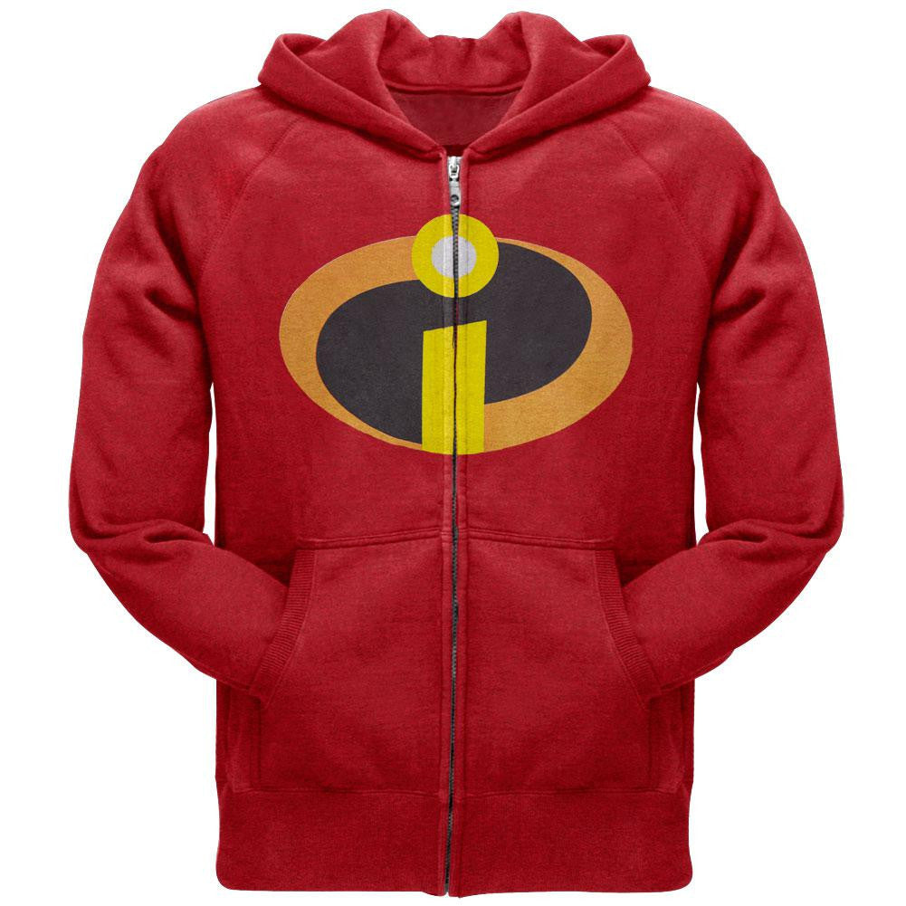 The Incredibles - Costume Zip Hoodie Men's Hoodies The Incredibles SM Red