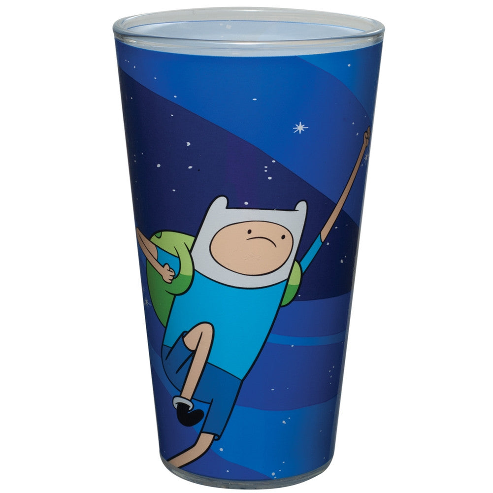 Adventure Time - Fists Pint Glass Pint Glasses Old Glory OS Blue 