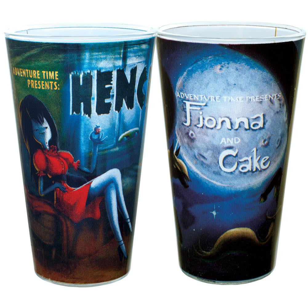 Adventure Time - Henchman/Fionna & Cake Two Pack Pint Set Pint Glasses Old Glory OS Multi 