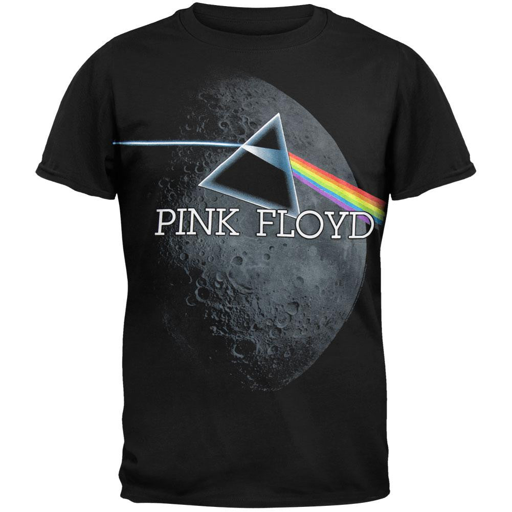 Pink Floyd - Large Moon Prism T-Shirt Men's T-Shirts Pink Floyd MD Black