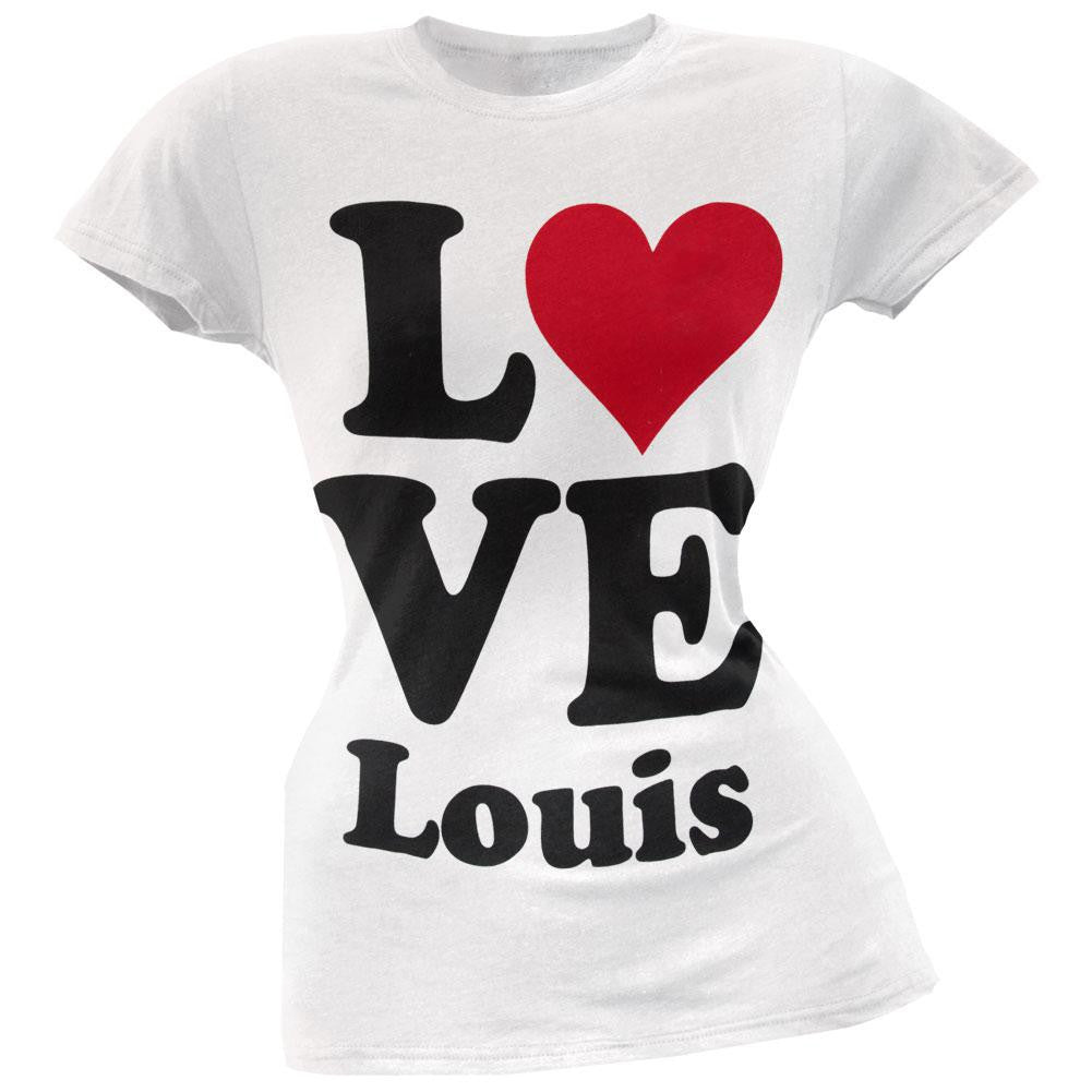 One Direction - Heart Louis Juniors T-Shirt Juniors T-Shirts One Direction SM White 