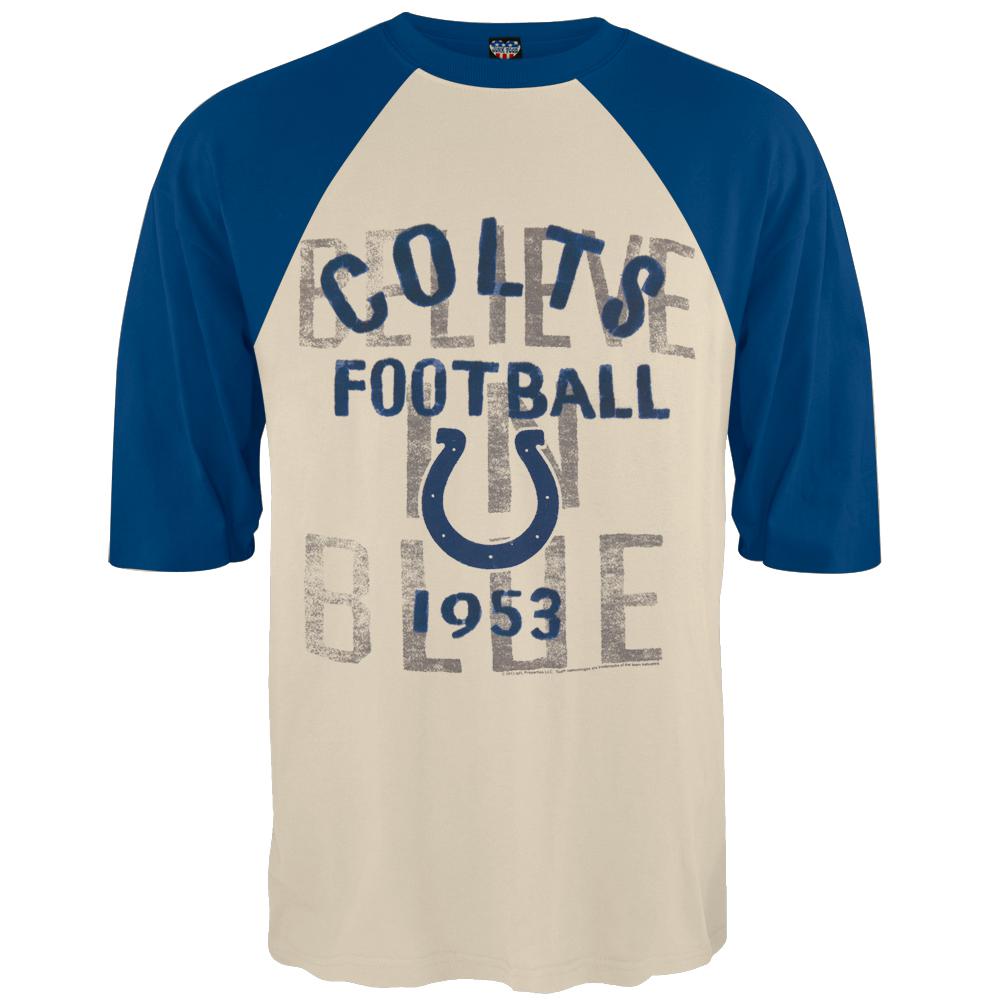 Indianapolis?Colts - Rookie Raglan Men's Raglans Indianapolis Colts 2XL Off-White 