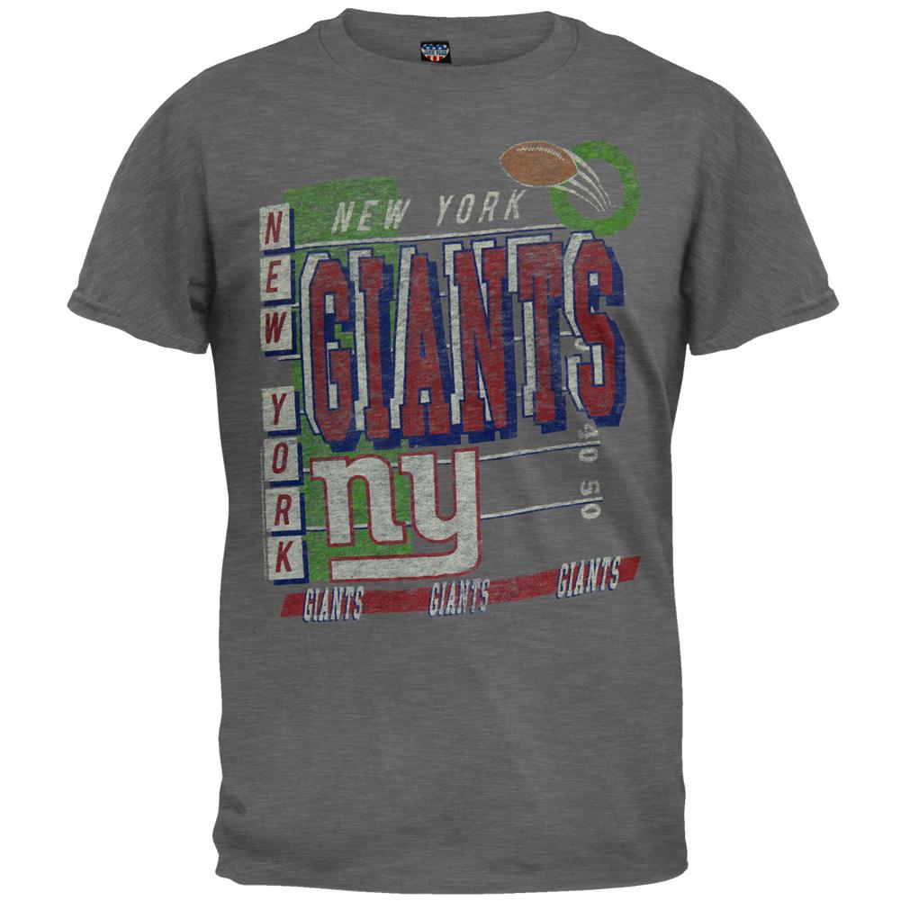 New York Giants - Touchdown Soft T-Shirt Men's T-Shirts New York Giants 2XL Grey 