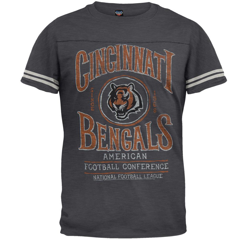 Cincinnati Bengals - Tailgate Jersey T-Shirt Men's T-Shirts Cincinnati Bengals MD Grey 